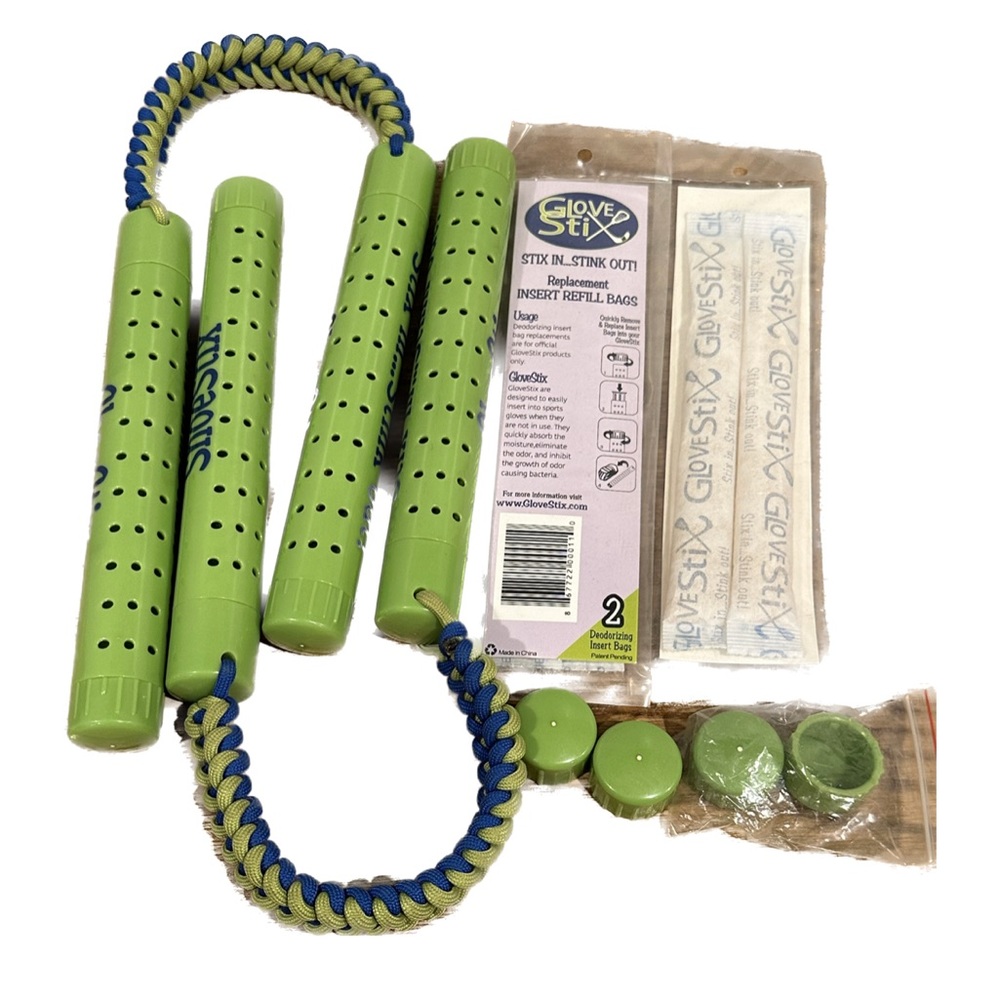 GloveStix Moisture & Odor Reducing Sticks with 2 insert refill bags